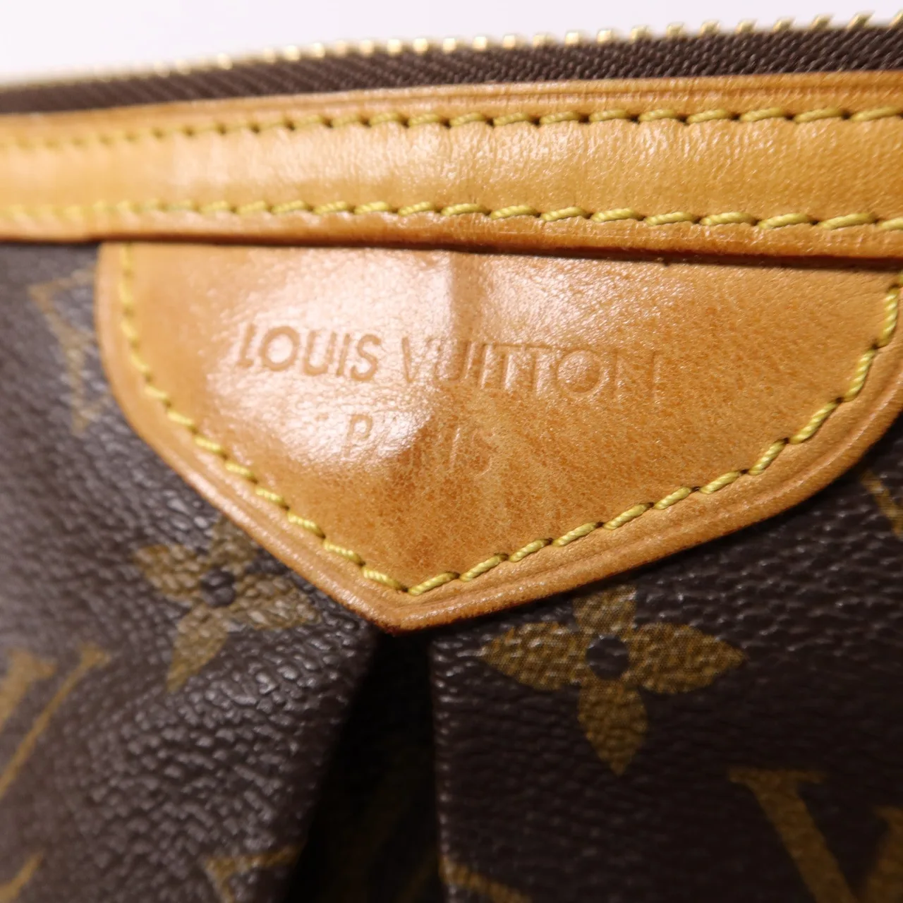 LOUIS VUITTON Palermo M40146 2-Way Bag Coated Canvas 棕色 Coated Canvas Rank B - Thumbnail 10