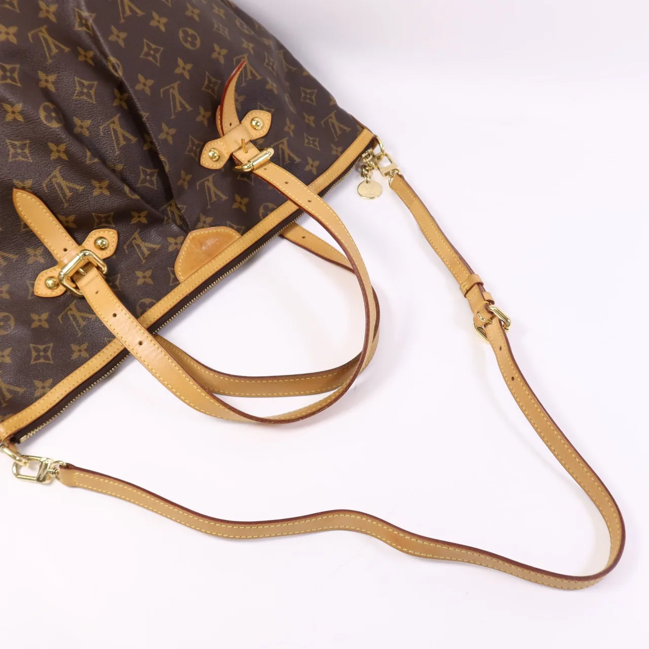 LOUIS VUITTON Palermo M40146 2-Way Bag Coated Canvas 棕色 Coated Canvas Rank B - Thumbnail 11