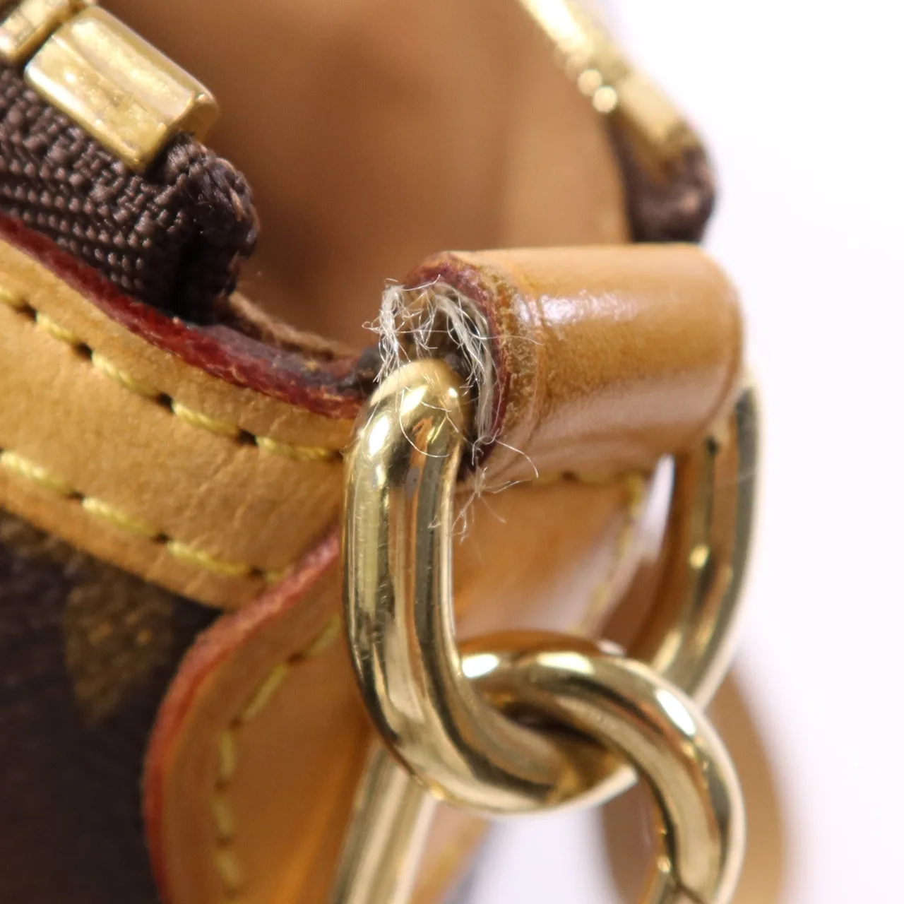 LOUIS VUITTON Palermo M40146 2-Way Bag Coated Canvas 棕色 Coated Canvas Rank B - Thumbnail 17