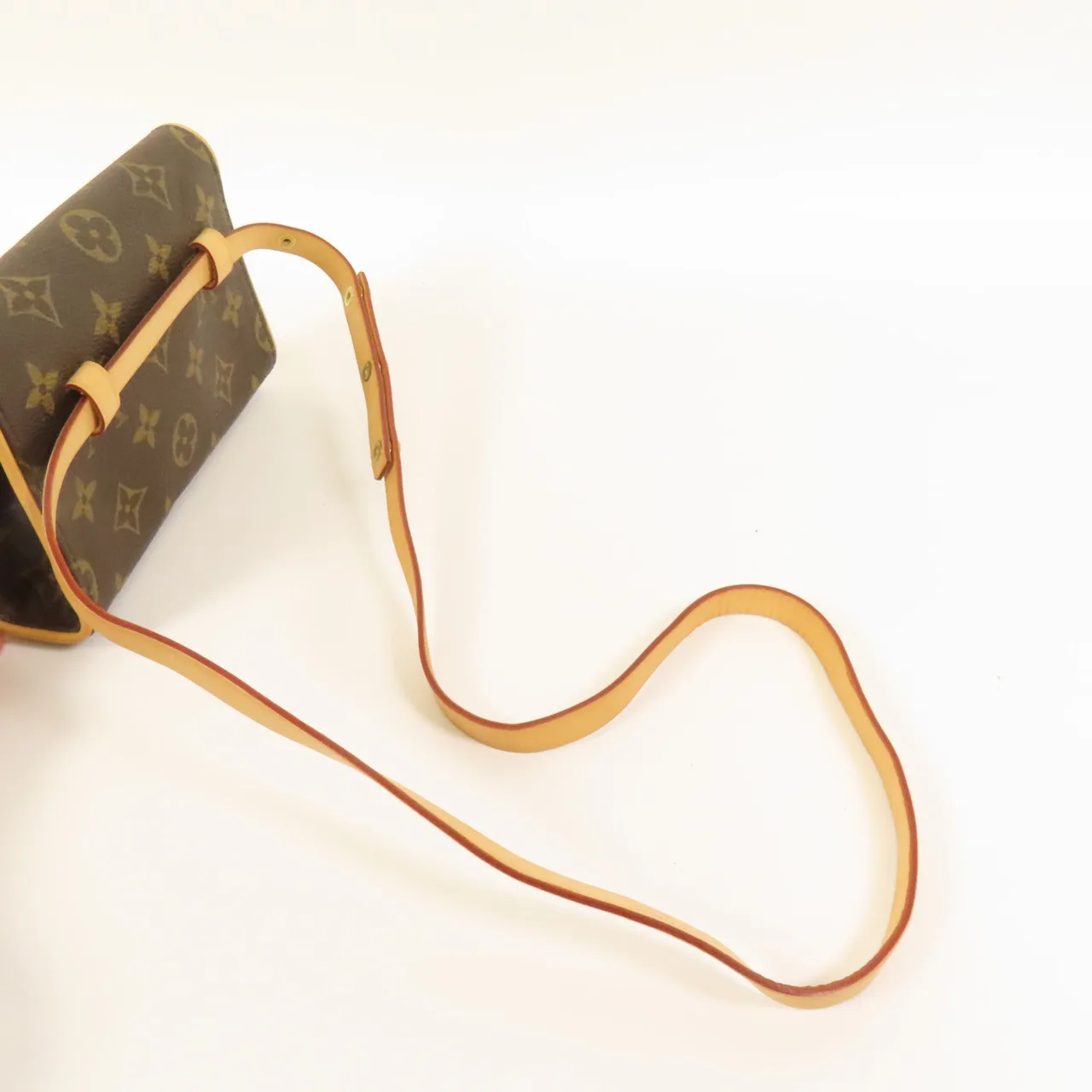 LOUIS VUITTON Pochette Florentine M51855 Belt Bag Coated Canvas 棕色 / Brown Coated Canvas Rank A - Thumbnail 5