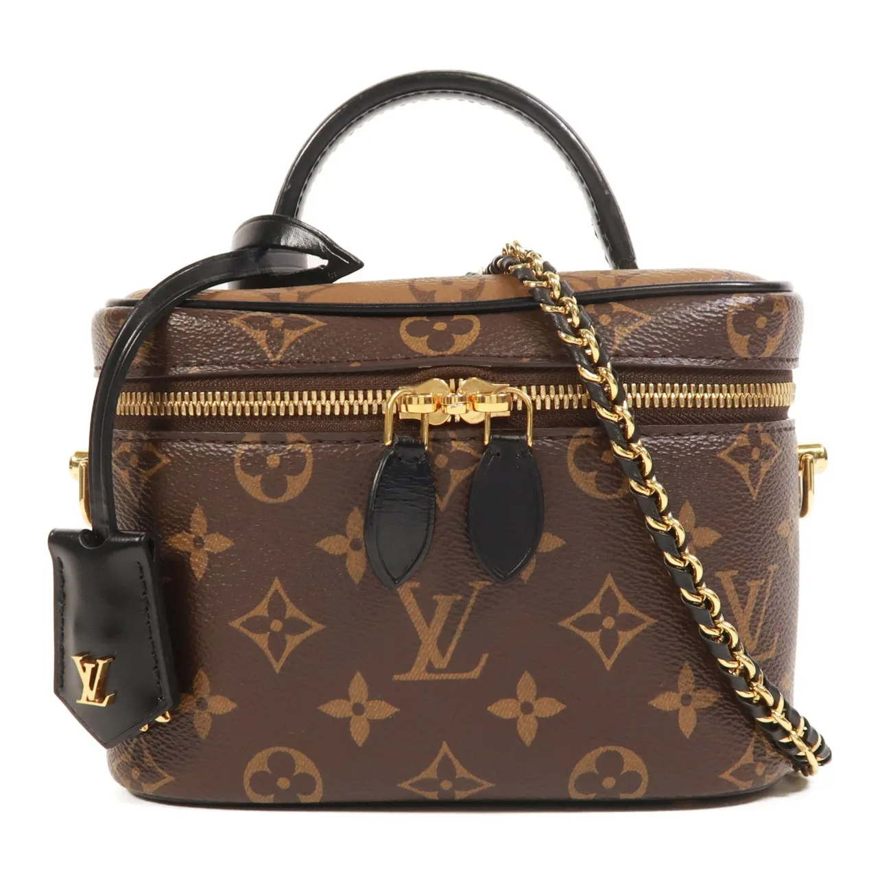 LOUIS VUITTON Vanity M45165 2-Way Bag Coated Canvas 棕色 / Brown