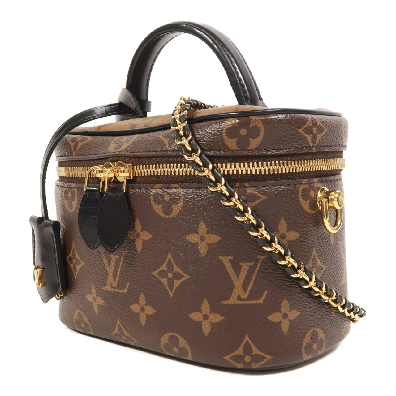 LOUIS VUITTON Vanity M45165 兩用包 塗層帆布 棕色 / Brown 塗層帆布 中古品A - 縮圖 3