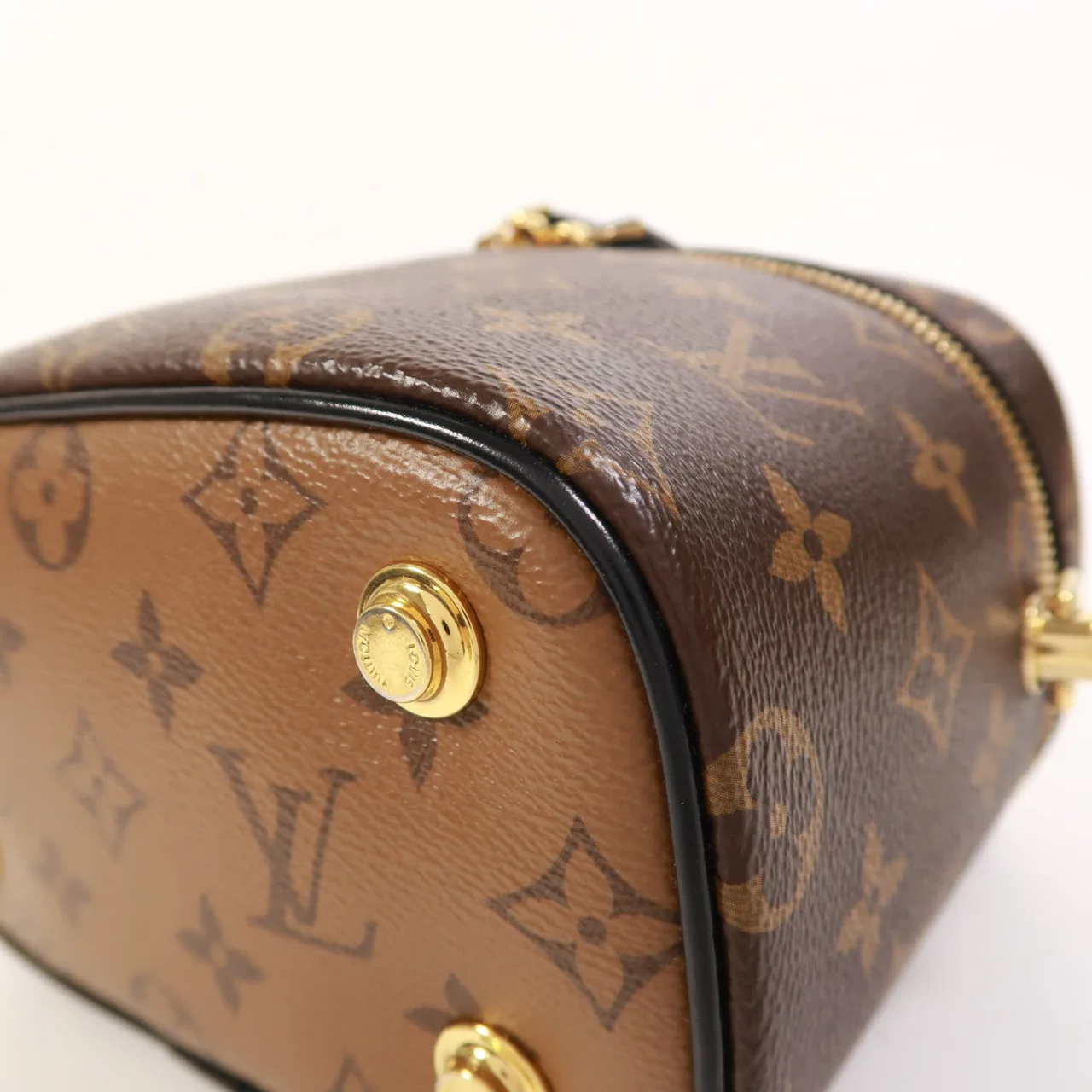 LOUIS VUITTON Vanity M45165 兩用包 塗層帆布 棕色 / Brown 塗層帆布 中古品A - 縮圖 9