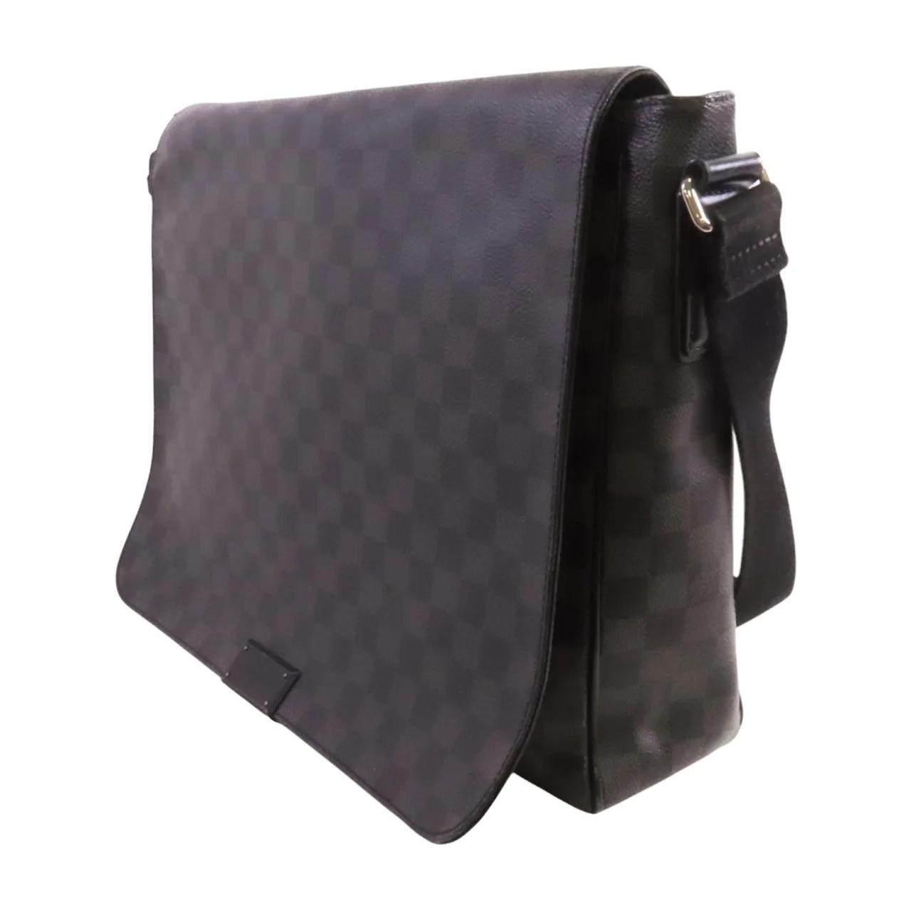 LOUIS VUITTON District N41271 肩背包 塗層帆布 黑色 塗層帆布 中古品A - 縮圖 3