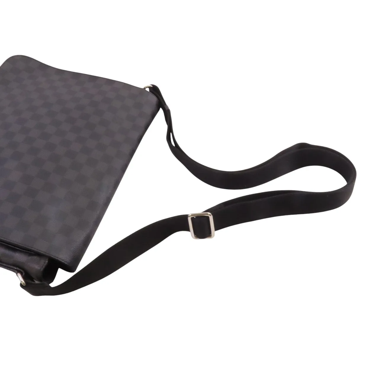 LOUIS VUITTON District N41271 肩背包 塗層帆布 黑色 塗層帆布 中古品A - 縮圖 9