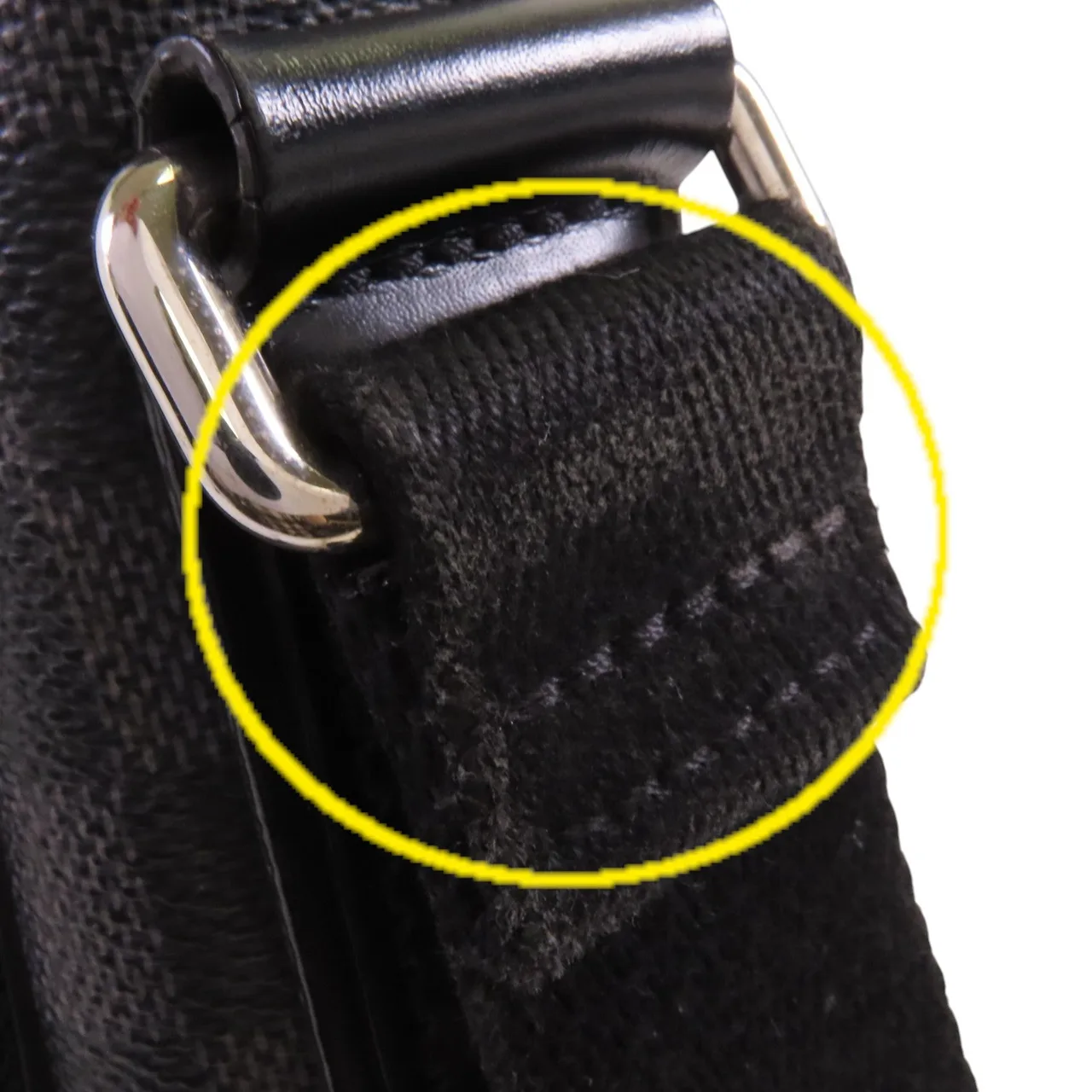 LOUIS VUITTON District N41271 肩背包 塗層帆布 黑色 塗層帆布 中古品A - 縮圖 19