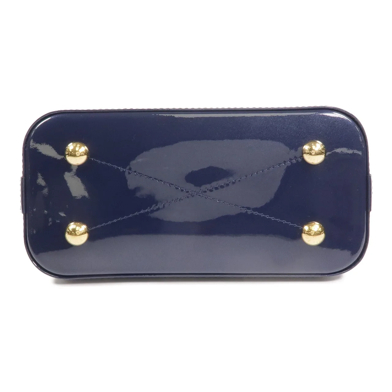 LOUIS VUITTON Alma M54705 兩用包 塗層帆布 海軍藍 / 棕色 / Navy 塗層帆布 中古品A - 縮圖 4