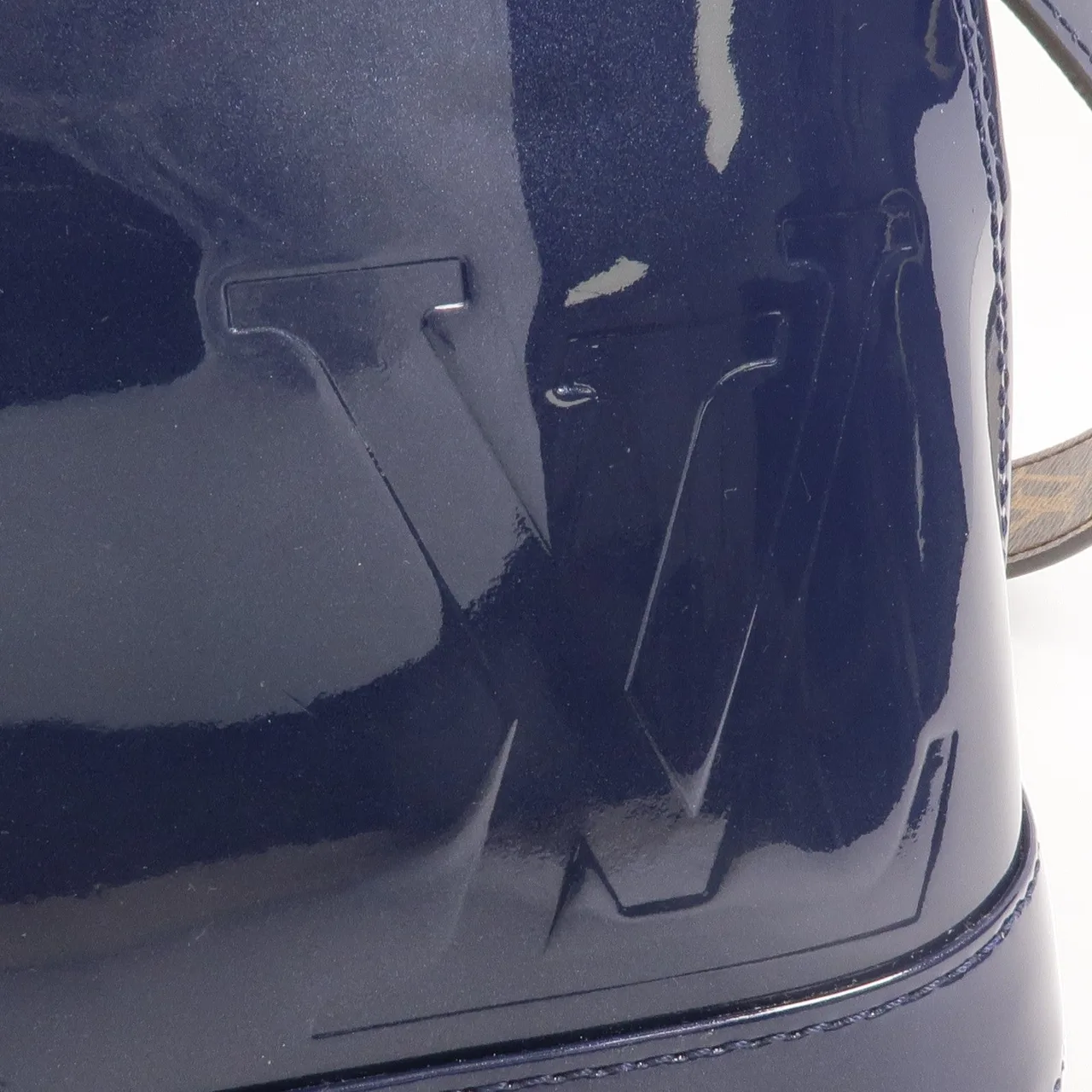 LOUIS VUITTON Alma M54705 兩用包 塗層帆布 海軍藍 / 棕色 / Navy 塗層帆布 中古品A - 縮圖 8