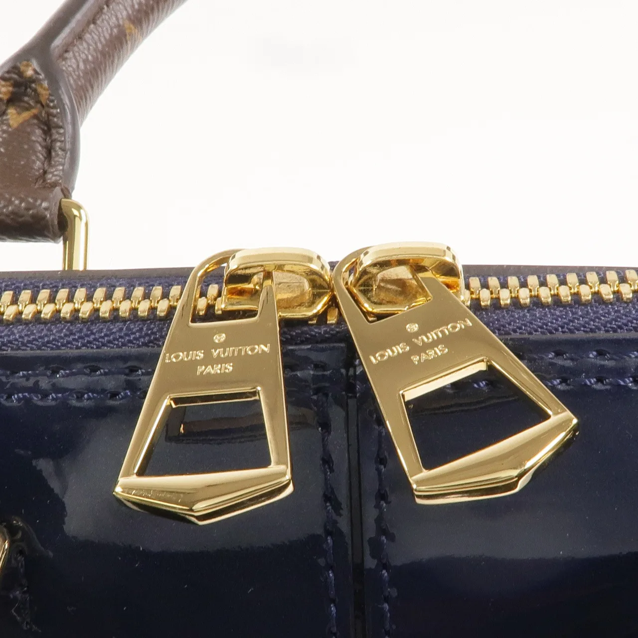 LOUIS VUITTON Alma M54705 兩用包 塗層帆布 海軍藍 / 棕色 / Navy 塗層帆布 中古品A - 縮圖 9