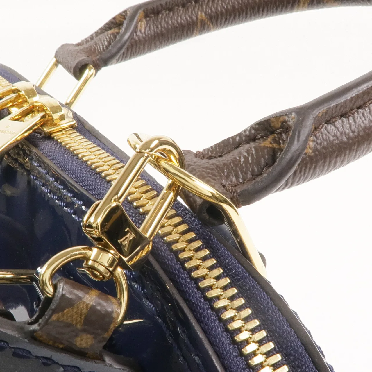 LOUIS VUITTON Alma M54705 兩用包 塗層帆布 海軍藍 / 棕色 / Navy 塗層帆布 中古品A - 縮圖 12