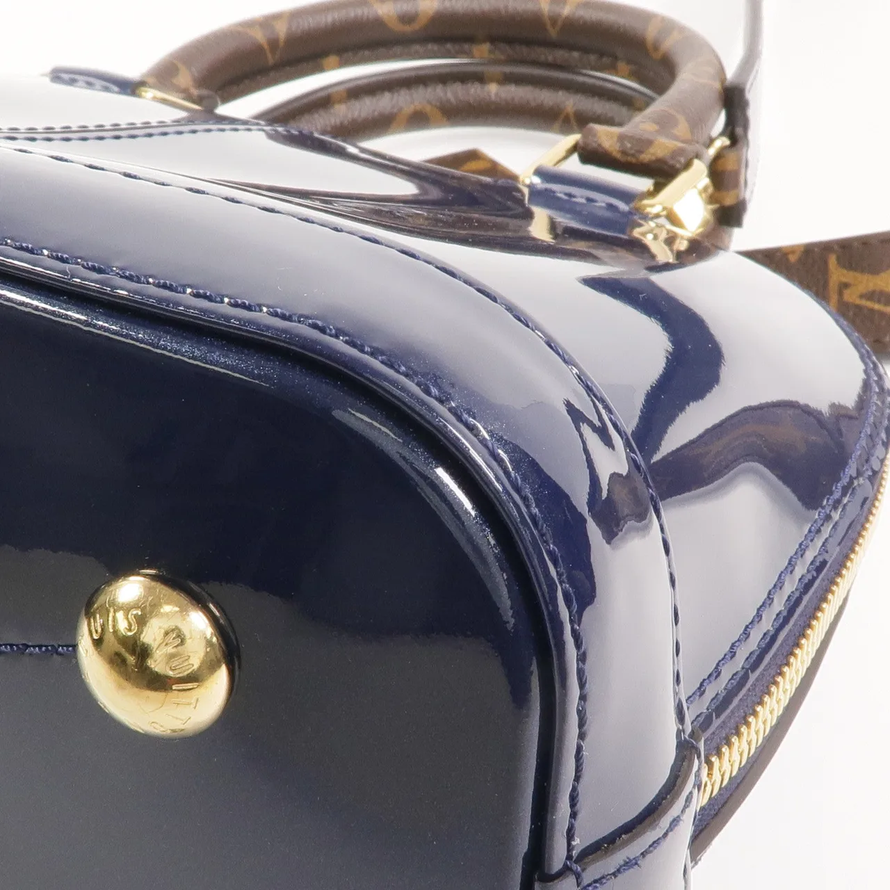 LOUIS VUITTON Alma M54705 兩用包 塗層帆布 海軍藍 / 棕色 / Navy 塗層帆布 中古品A - 縮圖 15