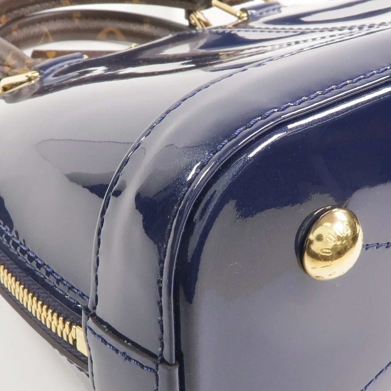 LOUIS VUITTON Alma M54705 兩用包 塗層帆布 海軍藍 / 棕色 / Navy 塗層帆布 中古品A - 縮圖 16