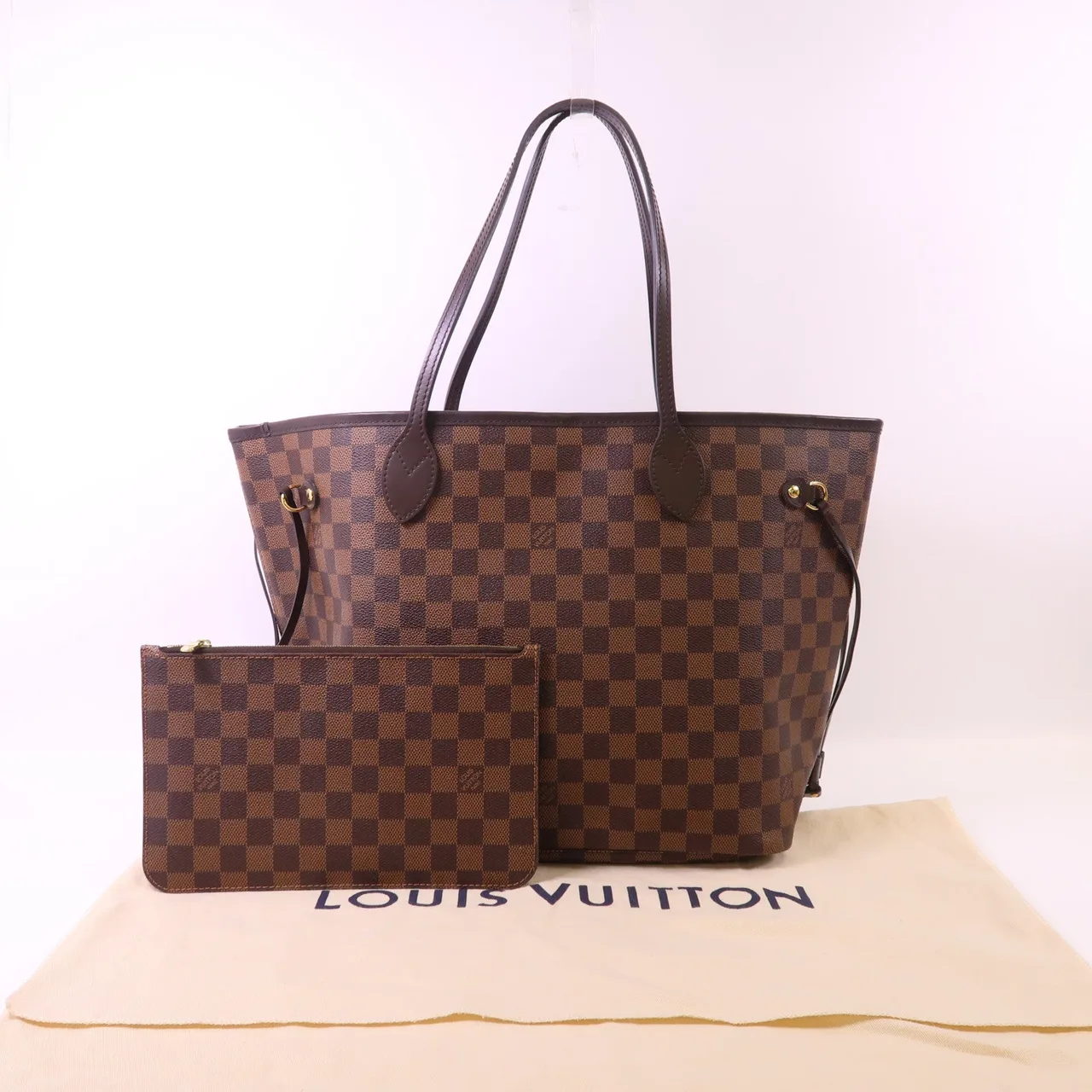 LOUIS VUITTON Neverfull N40598 Tote Bag Coated Canvas 棕色 / Brown Coated Canvas Rank A - Thumbnail 8