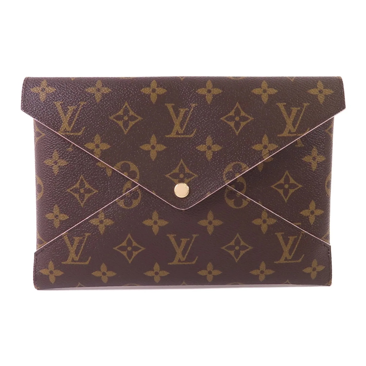 LOUIS VUITTON Kirigami M62034 Clutch Coated Canvas 棕色 / Brown