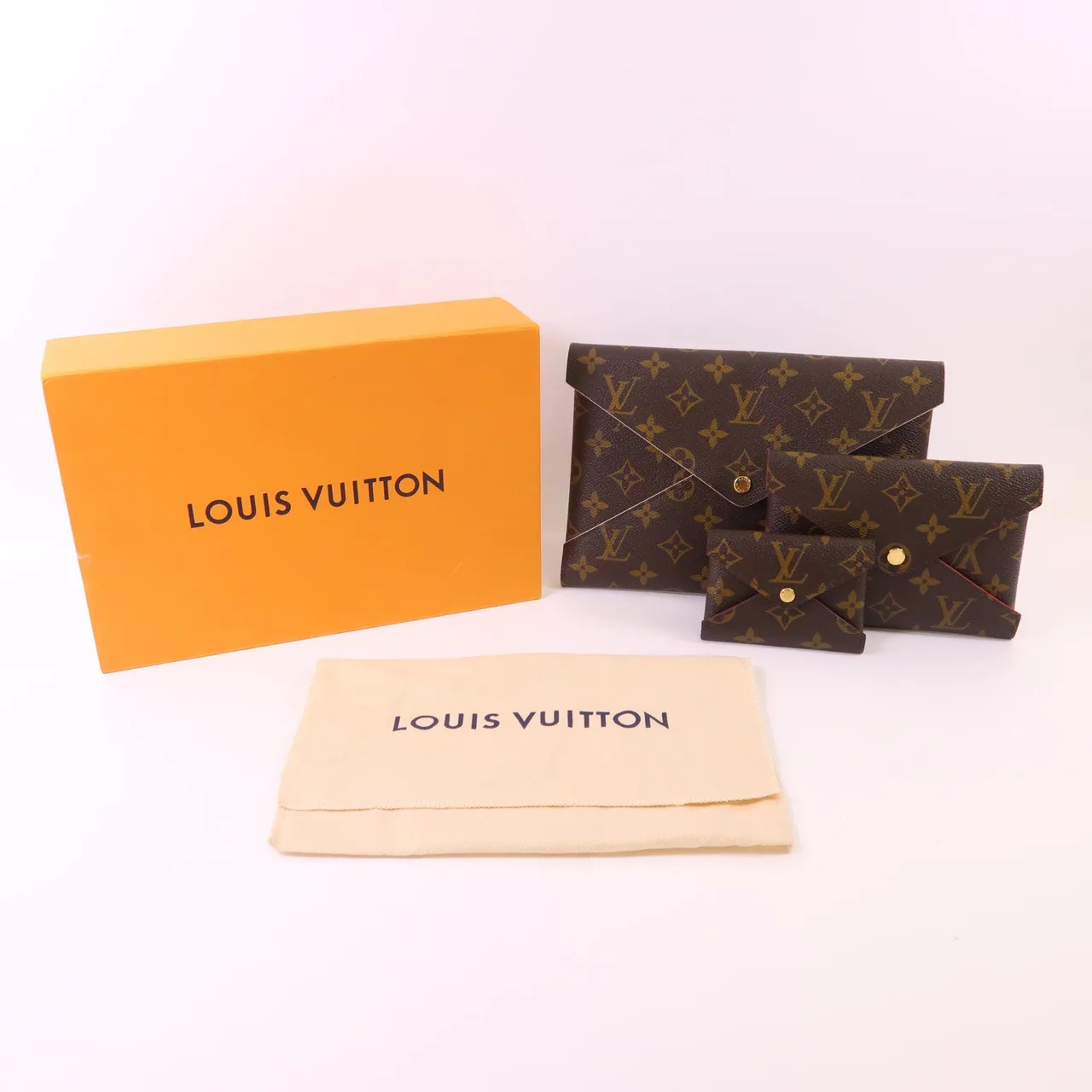 LOUIS VUITTON Kirigami M62034 手拿包 塗層帆布 棕色 / Brown 塗層帆布 中古品A - 縮圖 8