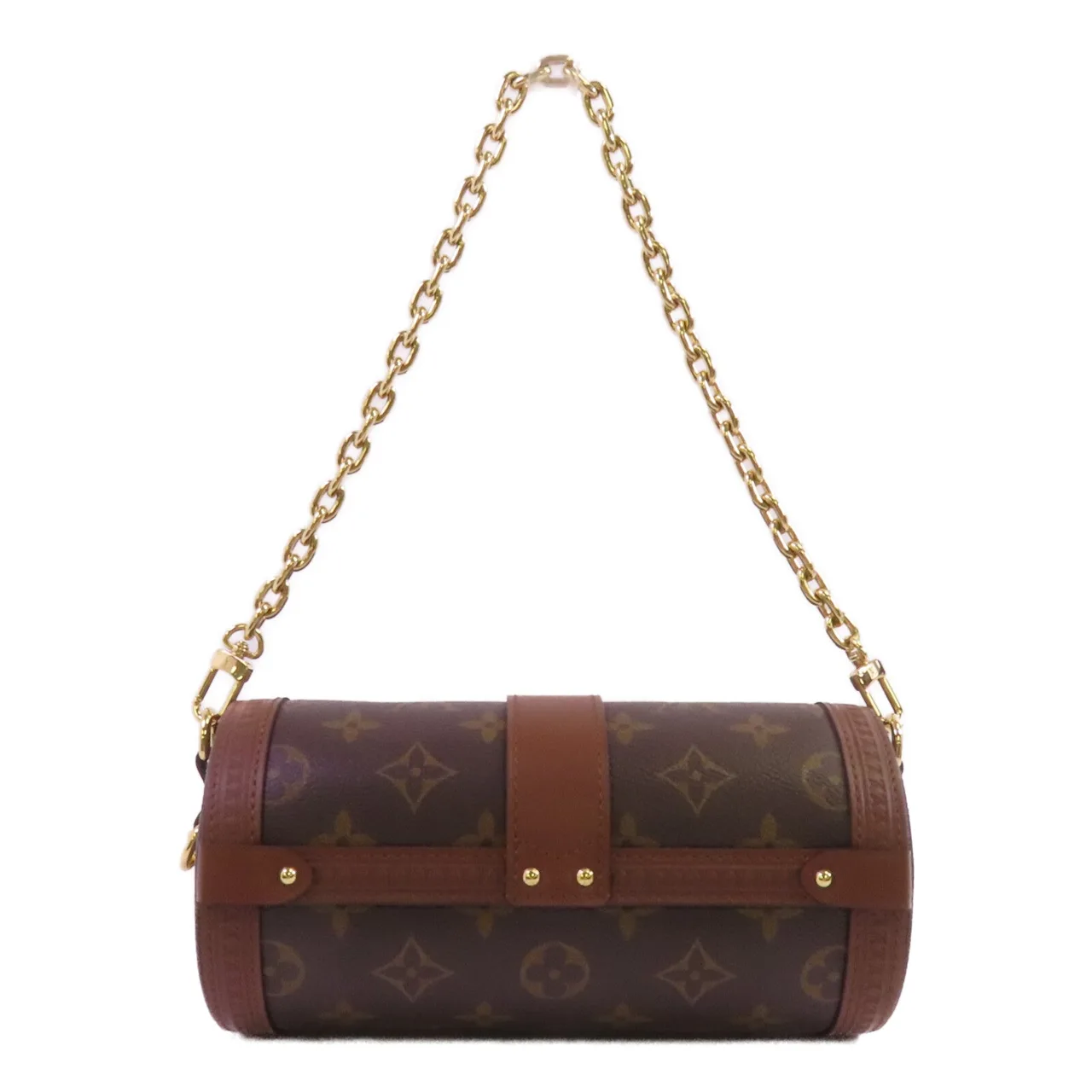LOUIS VUITTON Papillon M57835 兩用包 塗層帆布 棕色 塗層帆布 中古品A - 縮圖 2