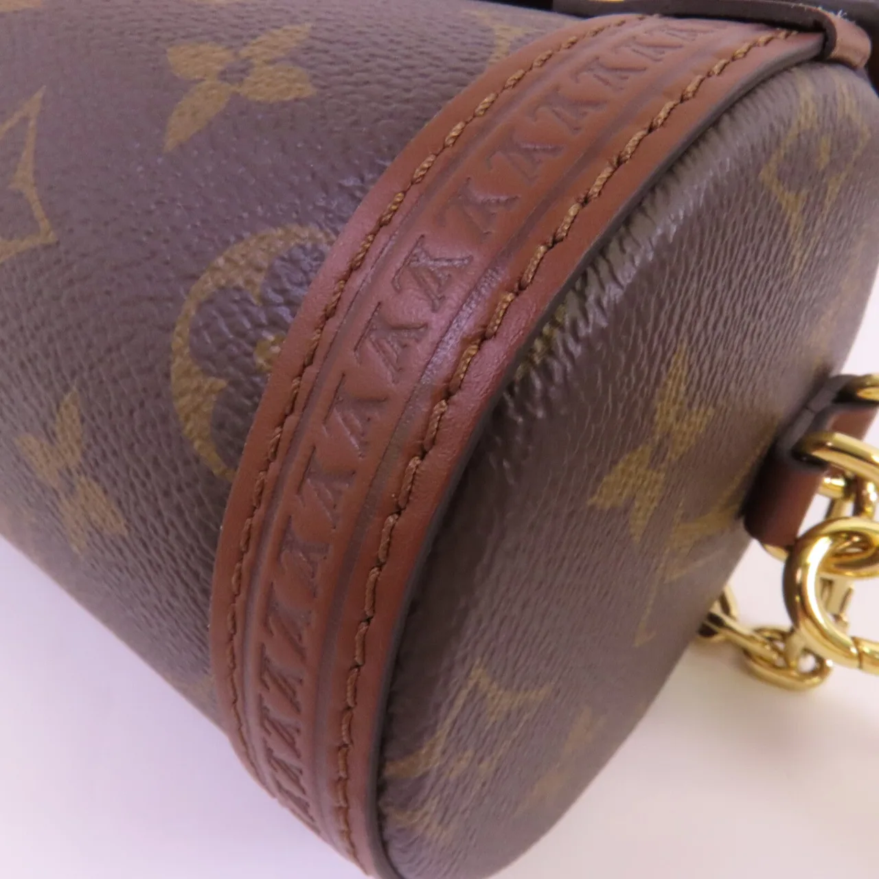 LOUIS VUITTON Papillon M57835 兩用包 塗層帆布 棕色 塗層帆布 中古品A - 縮圖 7
