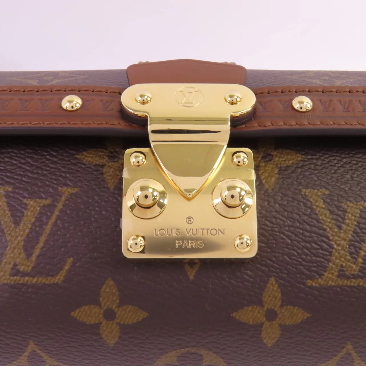 LOUIS VUITTON Papillon M57835 兩用包 塗層帆布 棕色 塗層帆布 中古品A - 縮圖 10