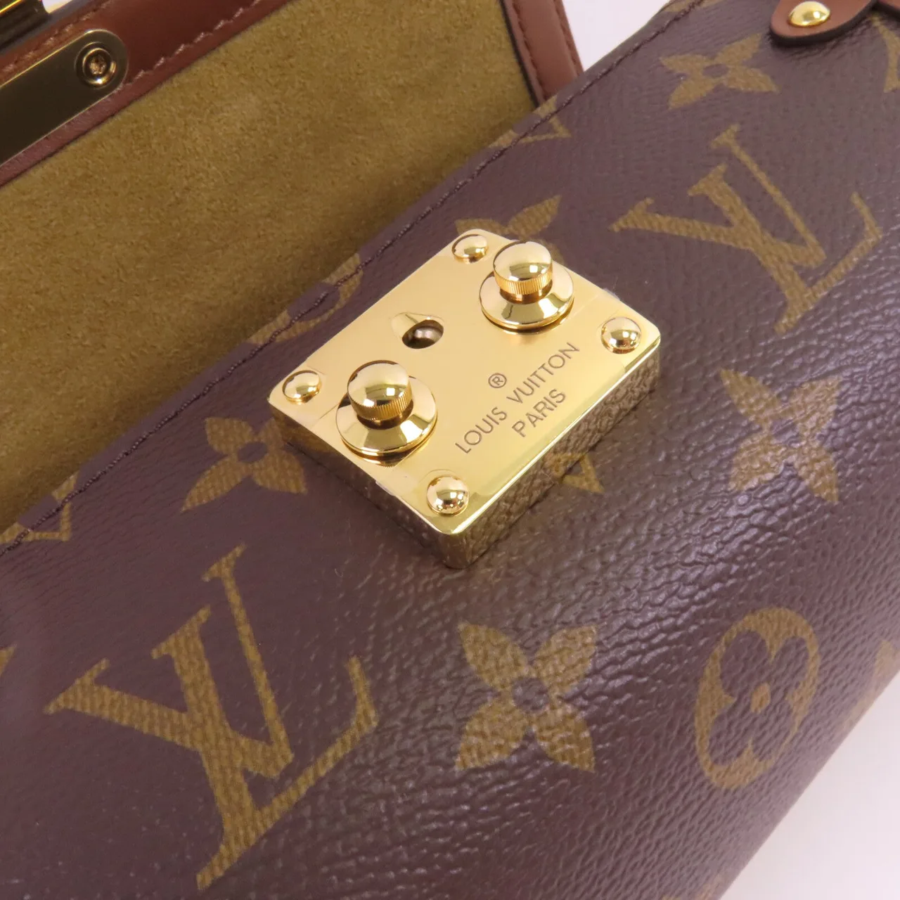 LOUIS VUITTON Papillon M57835 兩用包 塗層帆布 棕色 塗層帆布 中古品A - 縮圖 12
