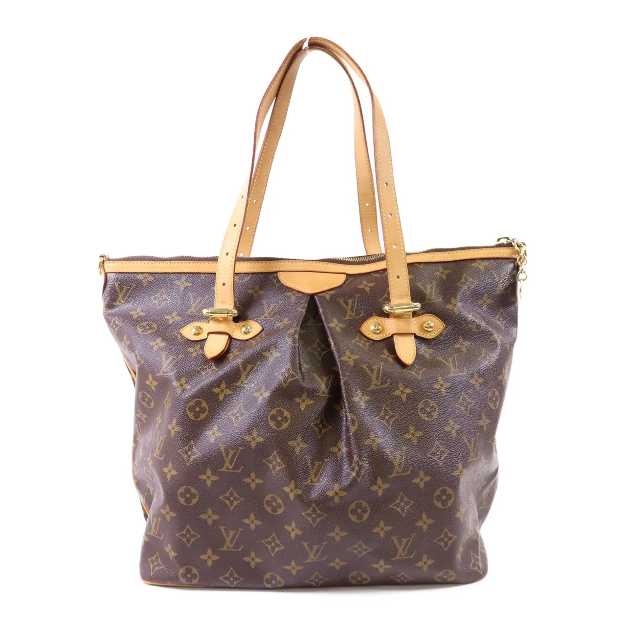 LOUIS VUITTON Palermo M40146 2-Way Bag Coated Canvas 棕色 Coated Canvas Rank B - Thumbnail 3