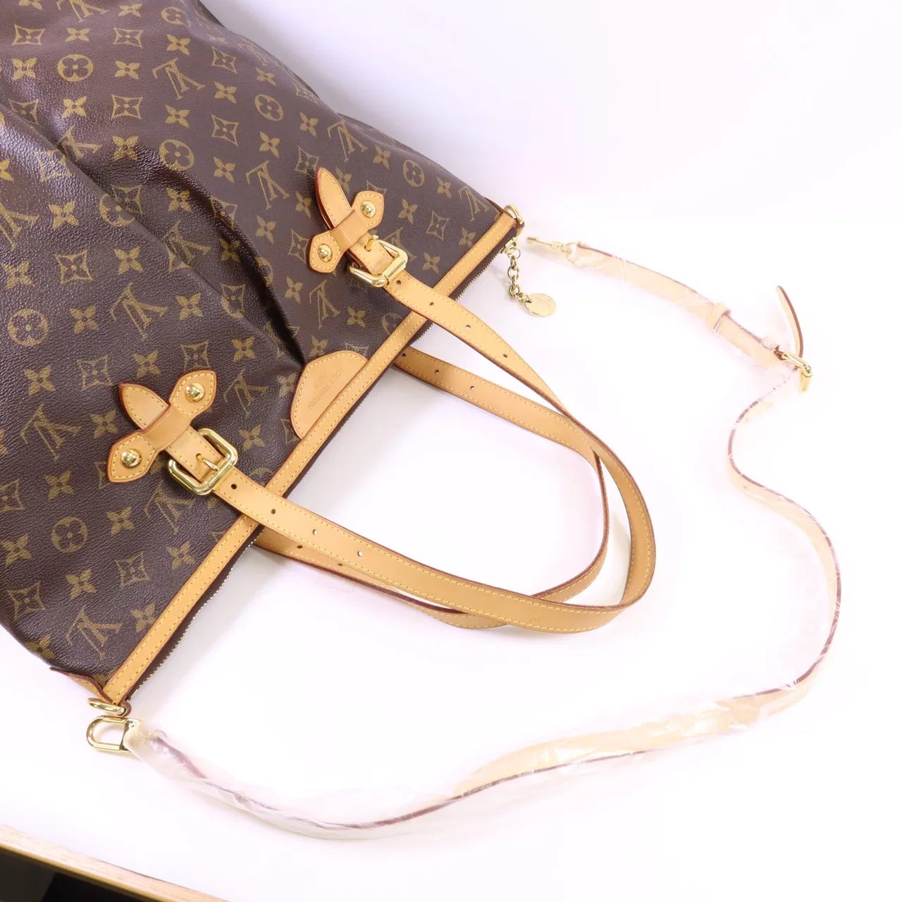 LOUIS VUITTON Palermo M40146 2-Way Bag Coated Canvas 棕色 Coated Canvas Rank B - Thumbnail 5