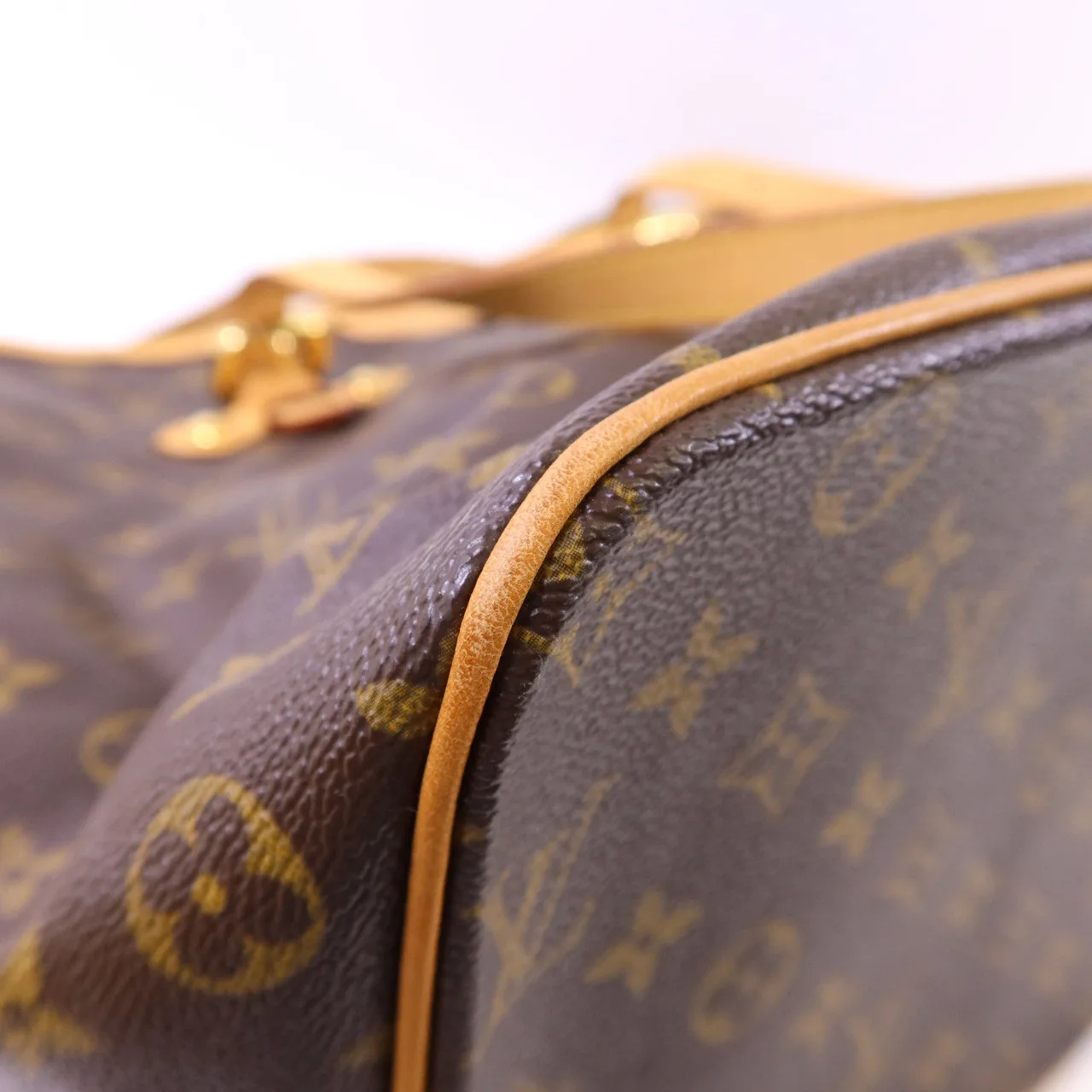 LOUIS VUITTON Palermo M40146 2-Way Bag Coated Canvas 棕色 Coated Canvas Rank B - Thumbnail 13