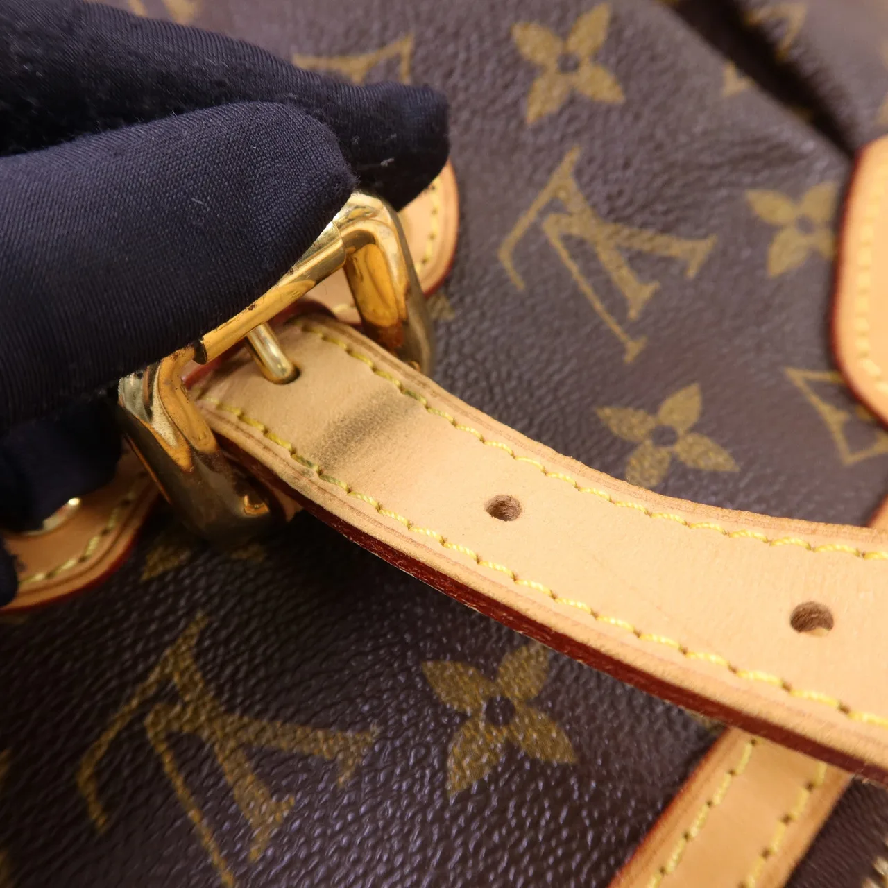 LOUIS VUITTON Palermo M40146 2-Way Bag Coated Canvas 棕色 Coated Canvas Rank B - Thumbnail 16