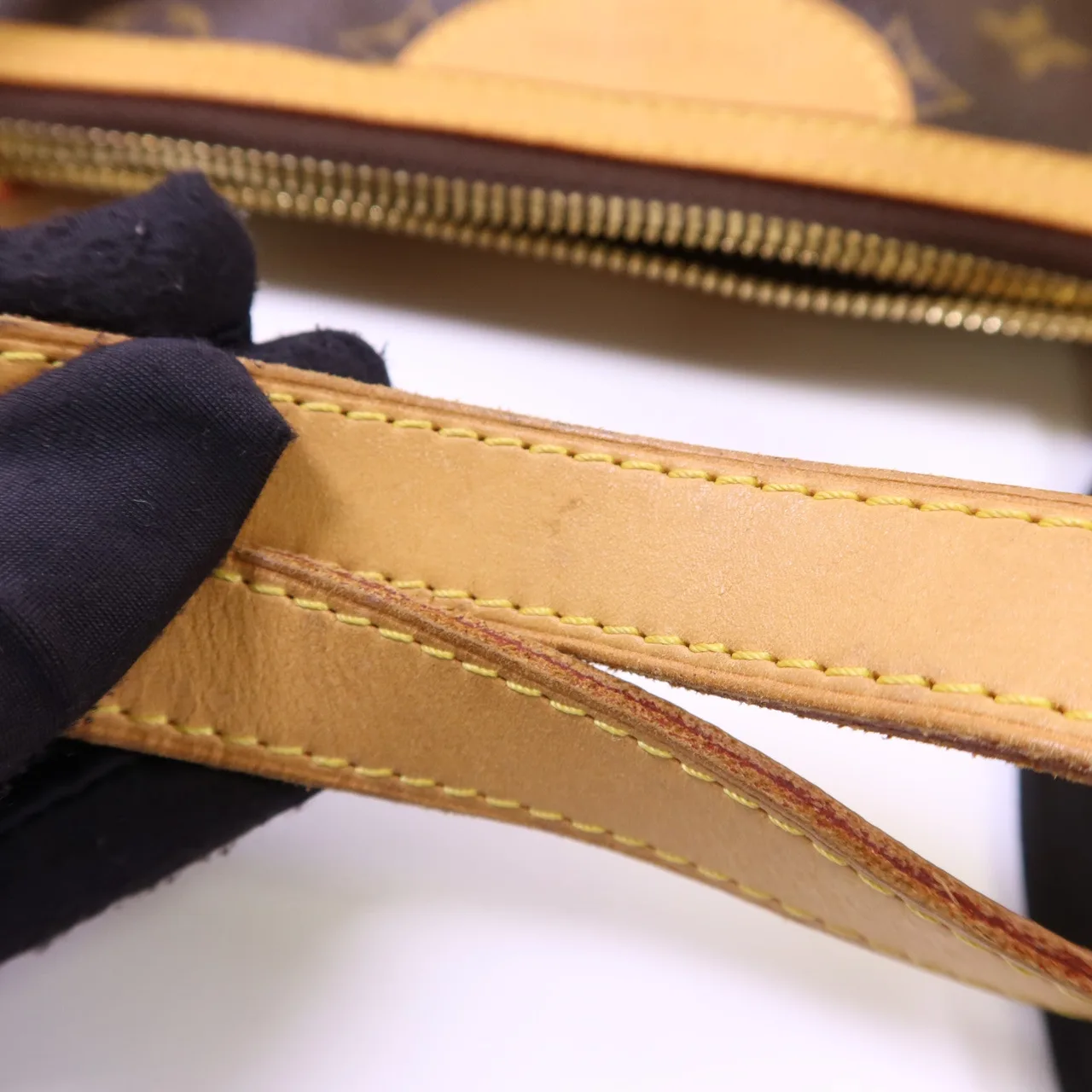 LOUIS VUITTON Palermo M40146 2-Way Bag Coated Canvas 棕色 Coated Canvas Rank B - Thumbnail 18