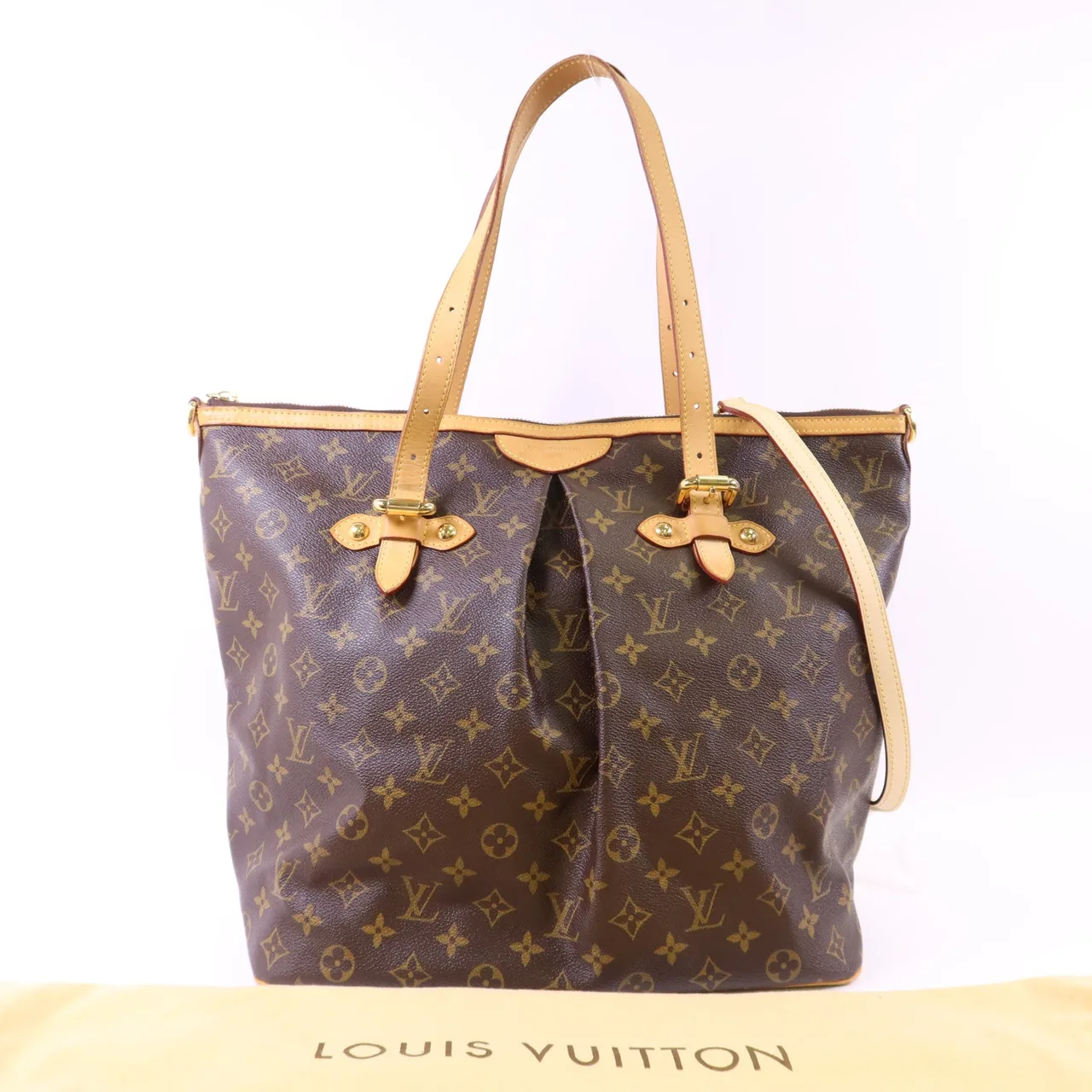 LOUIS VUITTON Palermo M40146 2-Way Bag Coated Canvas 棕色 Coated Canvas Rank B - Thumbnail 20