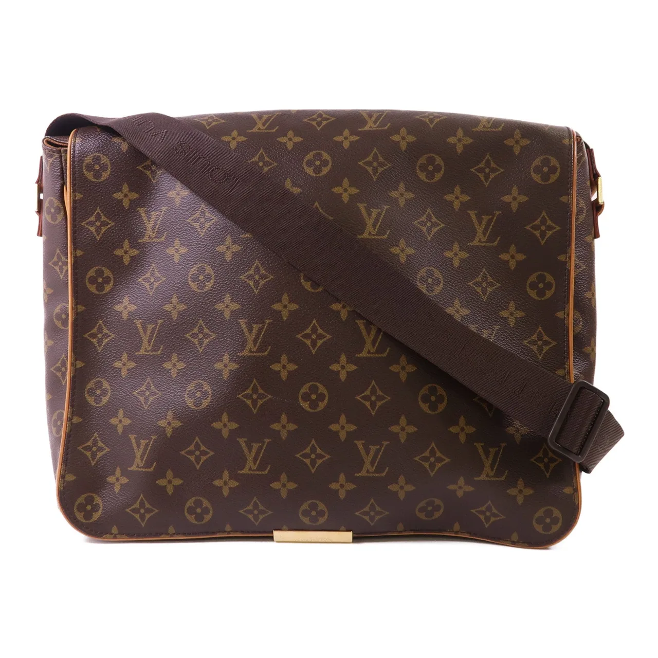 LOUIS VUITTON Abbesses M45257 Shoulder Bag Coated Canvas 棕色