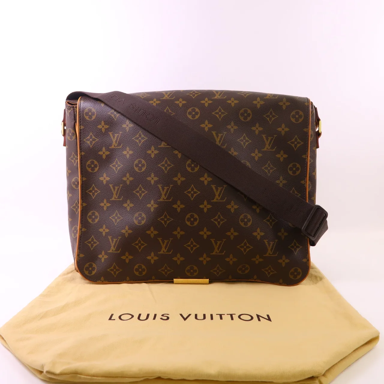 LOUIS VUITTON Abbesses M45257 Shoulder Bag Coated Canvas 棕色 Coated Canvas Rank B - Thumbnail 9
