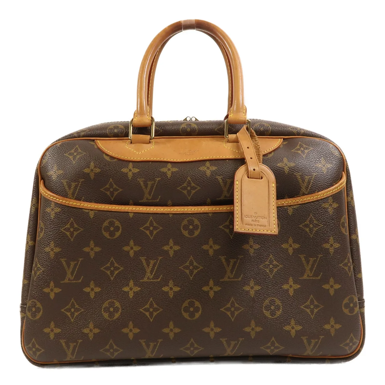 LOUIS VUITTON Deauville M47270 手提包 塗層帆布 棕色