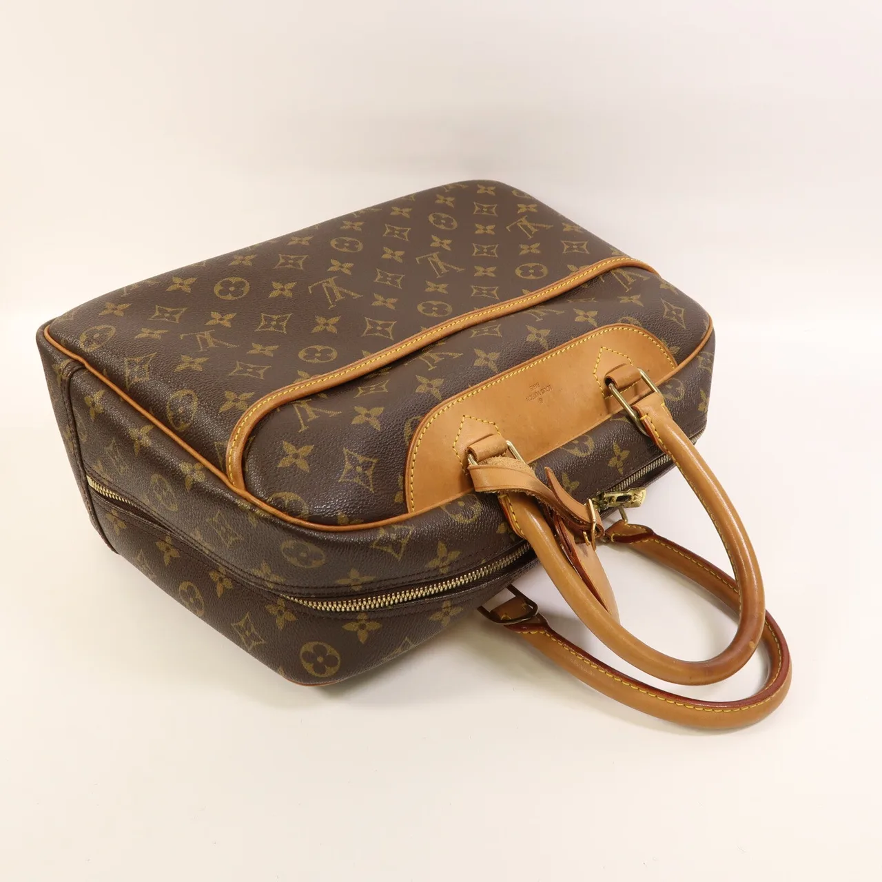 LOUIS VUITTON Deauville M47270 手提包 塗層帆布 棕色 塗層帆布 中古品B - 縮圖 9
