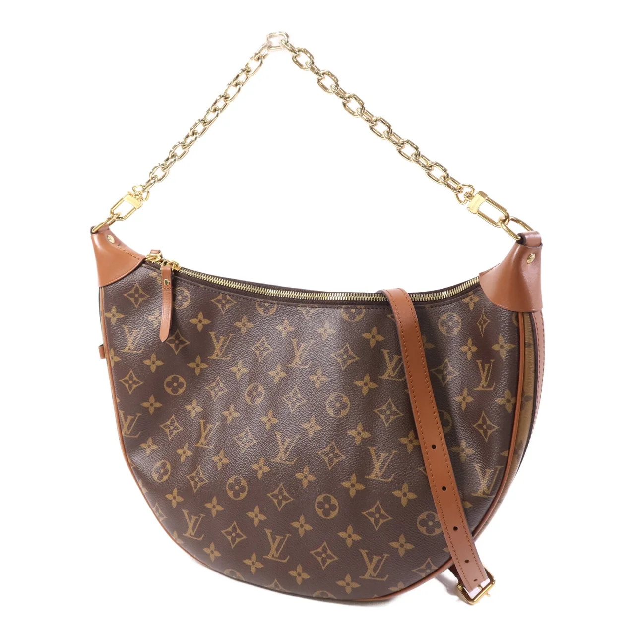 LOUIS VUITTON Loop M46311 2-Way Bag Coated Canvas 棕色 / Brown Coated Canvas Rank A - Thumbnail 3