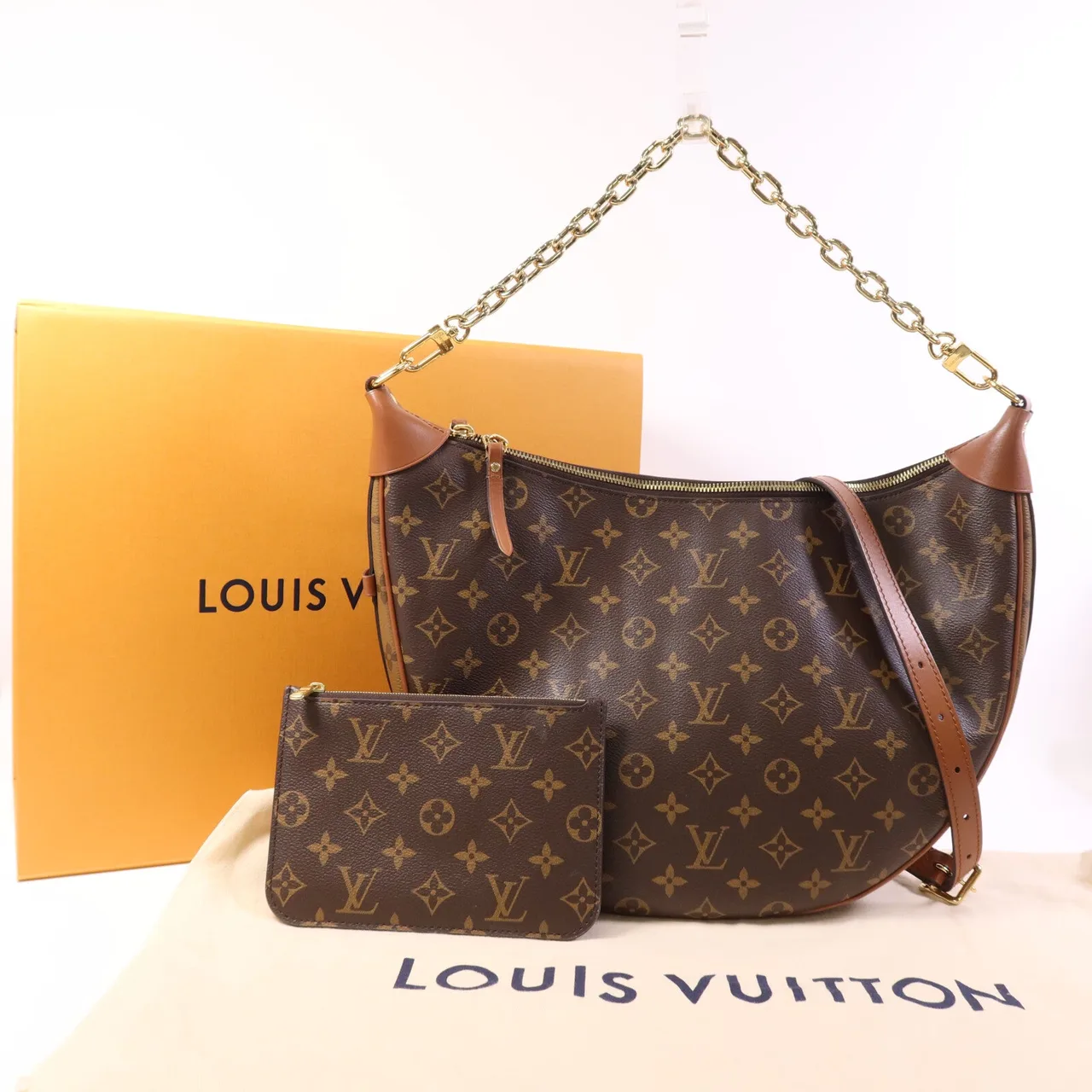 LOUIS VUITTON Loop M46311 2-Way Bag Coated Canvas 棕色 / Brown Coated Canvas Rank A - Thumbnail 9