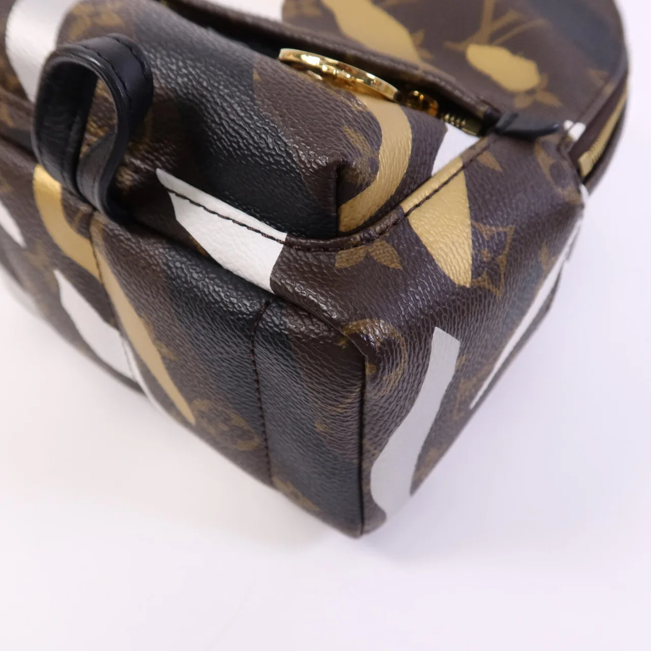 LOUIS VUITTON Palm Springs M45143 Backpack Coated Canvas 棕色 / 金色 / BR/GD/WH/BK Coated Canvas Rank A - Thumbnail 10