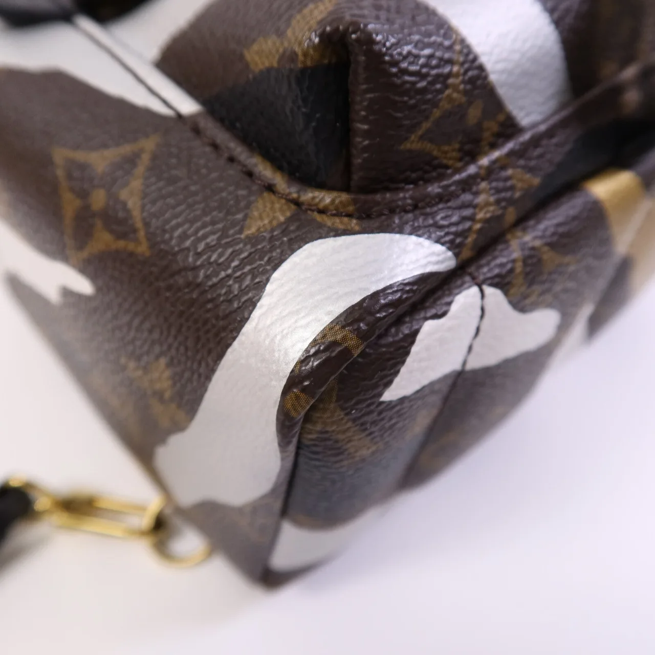 LOUIS VUITTON Palm Springs M45143 Backpack Coated Canvas 棕色 / 金色 / BR/GD/WH/BK Coated Canvas Rank A - Thumbnail 11