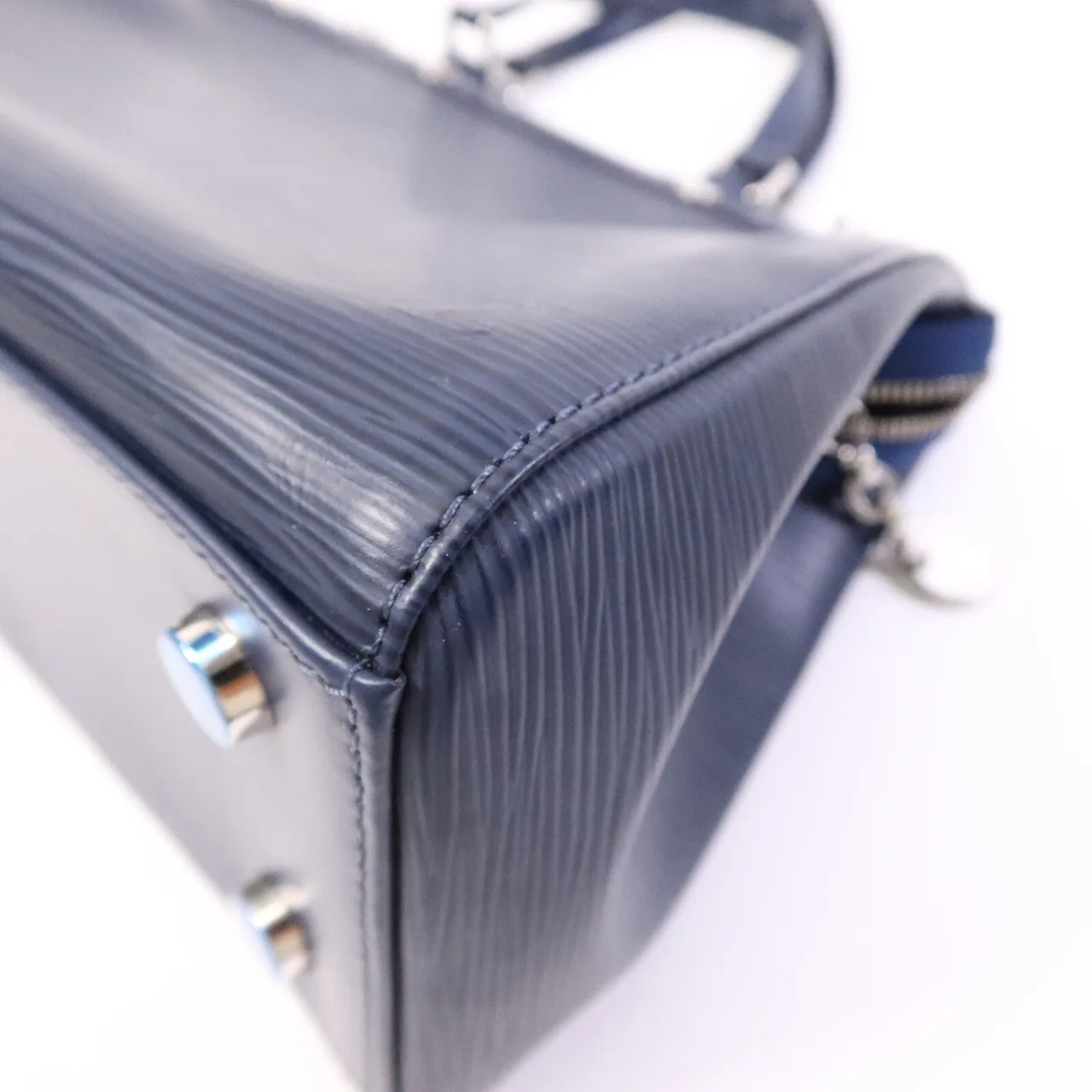 LOUIS VUITTON Brea M40964 2-Way Bag Calfskin 藍色 / Blue Calfskin Rank B - Thumbnail 10