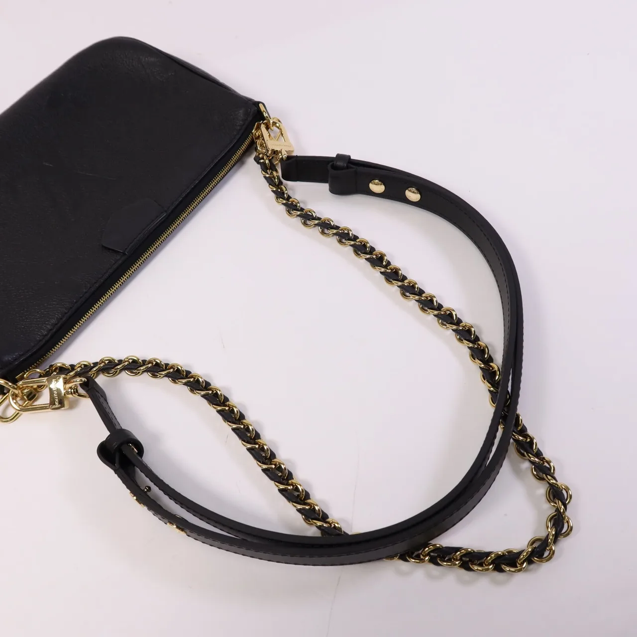 LOUIS VUITTON Multi Pochette M80399 兩用包 牛皮 黑色 / Black 牛皮 中古品A - 縮圖 7