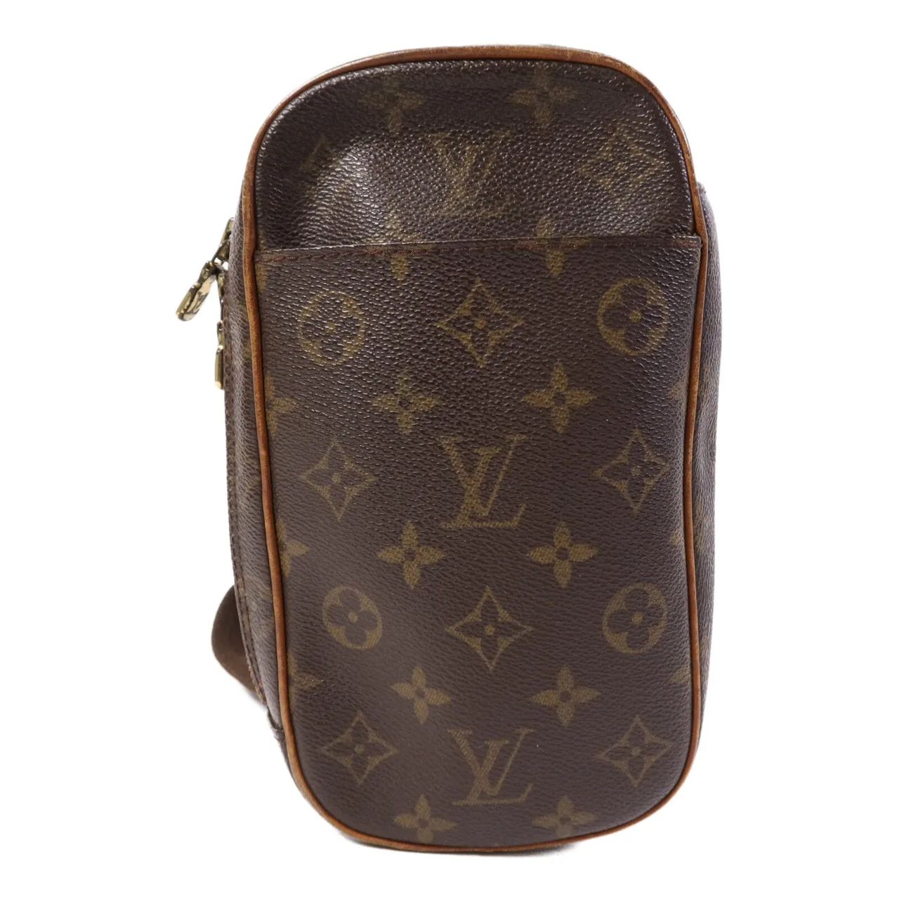 LOUIS VUITTON Pochette Gange M51870 腰包 塗層帆布 棕色
