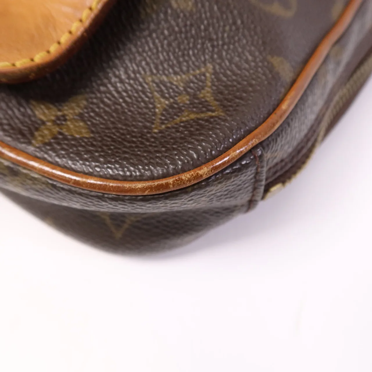 LOUIS VUITTON Pochette Gange M51870 Belt Bag Coated Canvas 棕色 Coated Canvas Rank B - Thumbnail 10