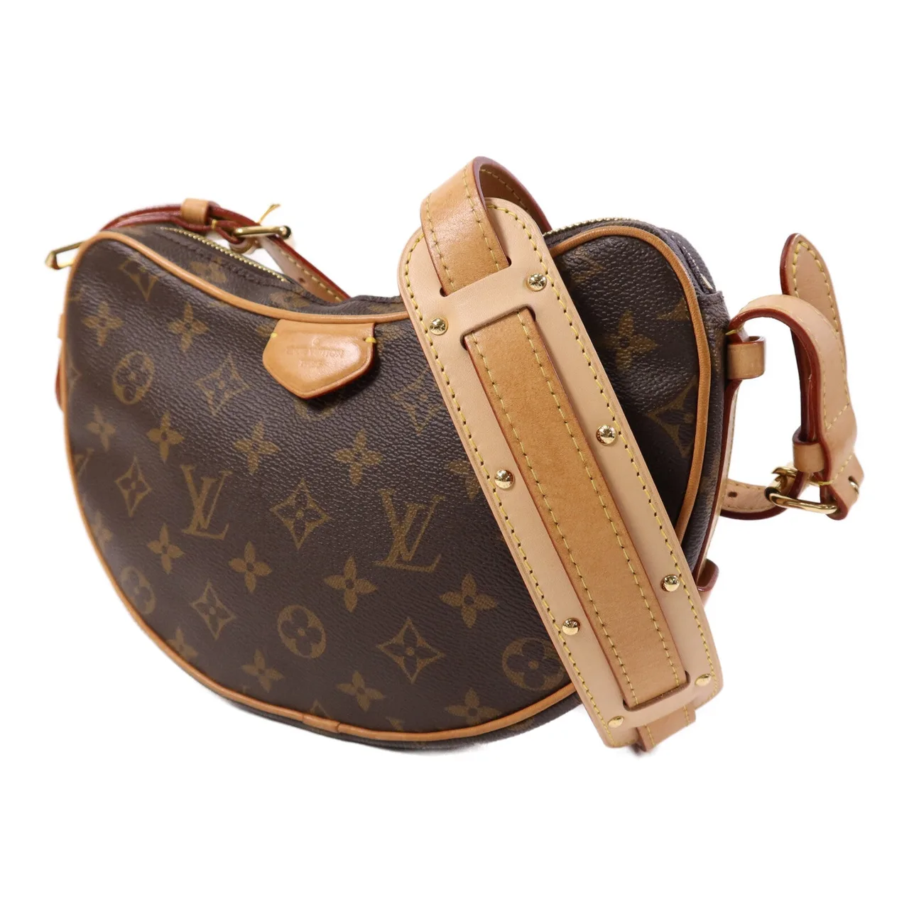 LOUIS VUITTON M46828 Shoulder Bag Coated Canvas 棕色 Coated Canvas Rank B - Thumbnail 3