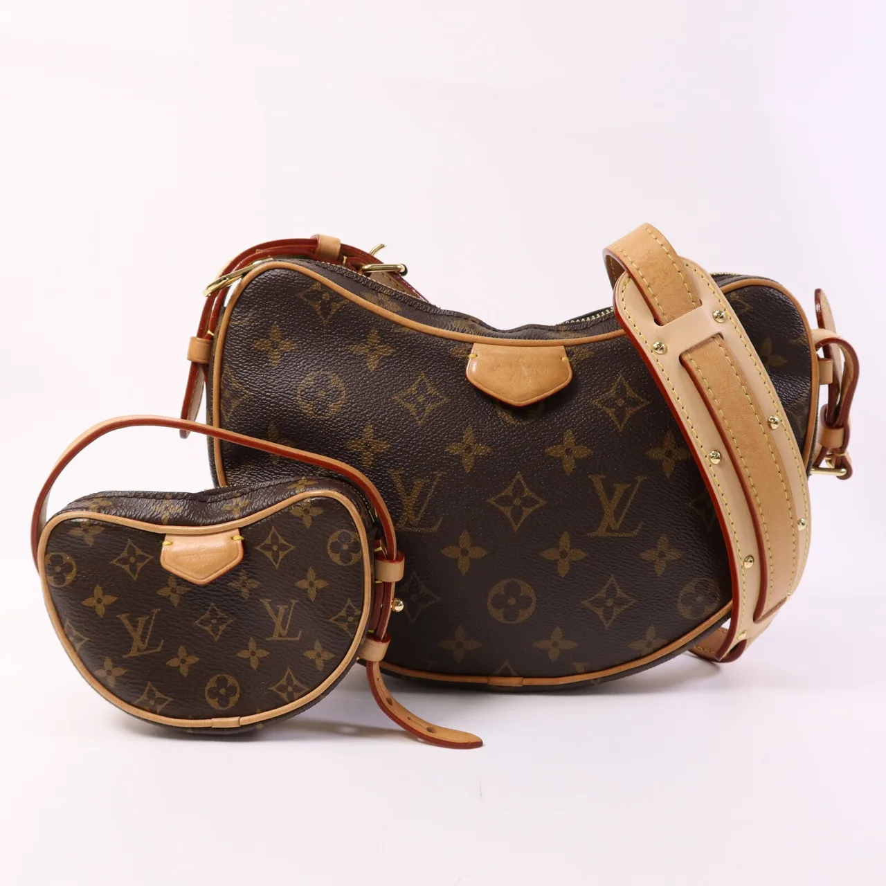LOUIS VUITTON M46828 Shoulder Bag Coated Canvas 棕色 Coated Canvas Rank B - Thumbnail 8