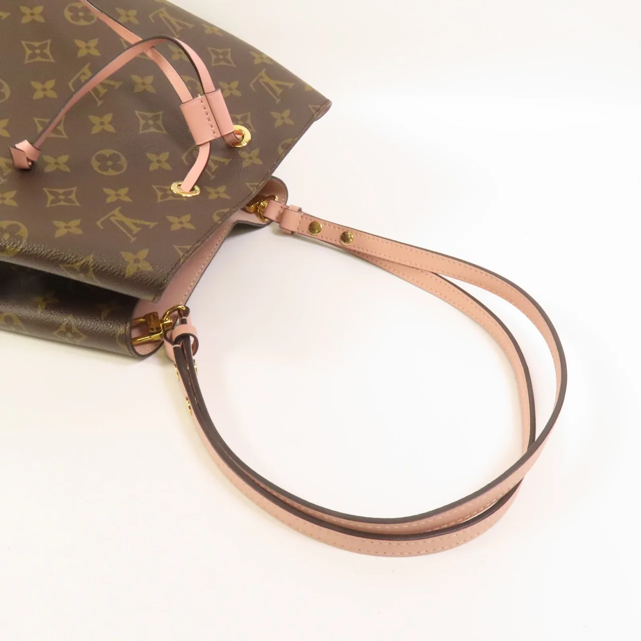 LOUIS VUITTON NeoNoe M44022 Shoulder Bag Coated Canvas 棕色 / 粉色 / Brown/Pink Coated Canvas Rank A - Thumbnail 5