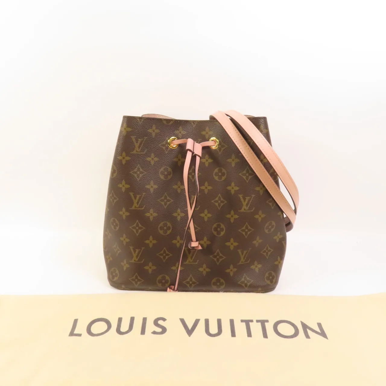 LOUIS VUITTON NeoNoe M44022 Shoulder Bag Coated Canvas 棕色 / 粉色 / Brown/Pink Coated Canvas Rank A - Thumbnail 11