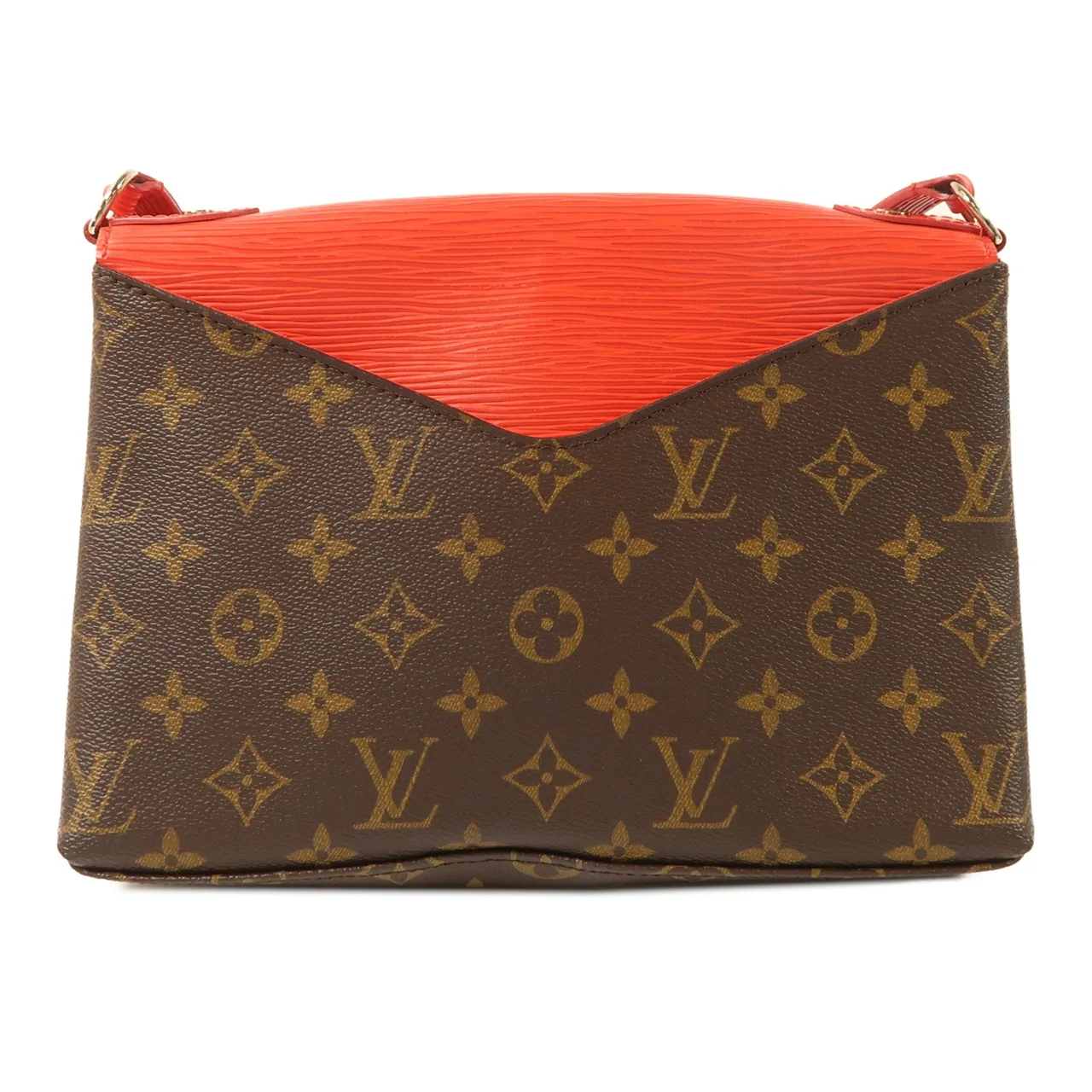 LOUIS VUITTON Saint Michel M44031 Shoulder Bag Coated Canvas 棕色 / 紅色 / Red/Brown Coated Canvas Rank A - Thumbnail 2