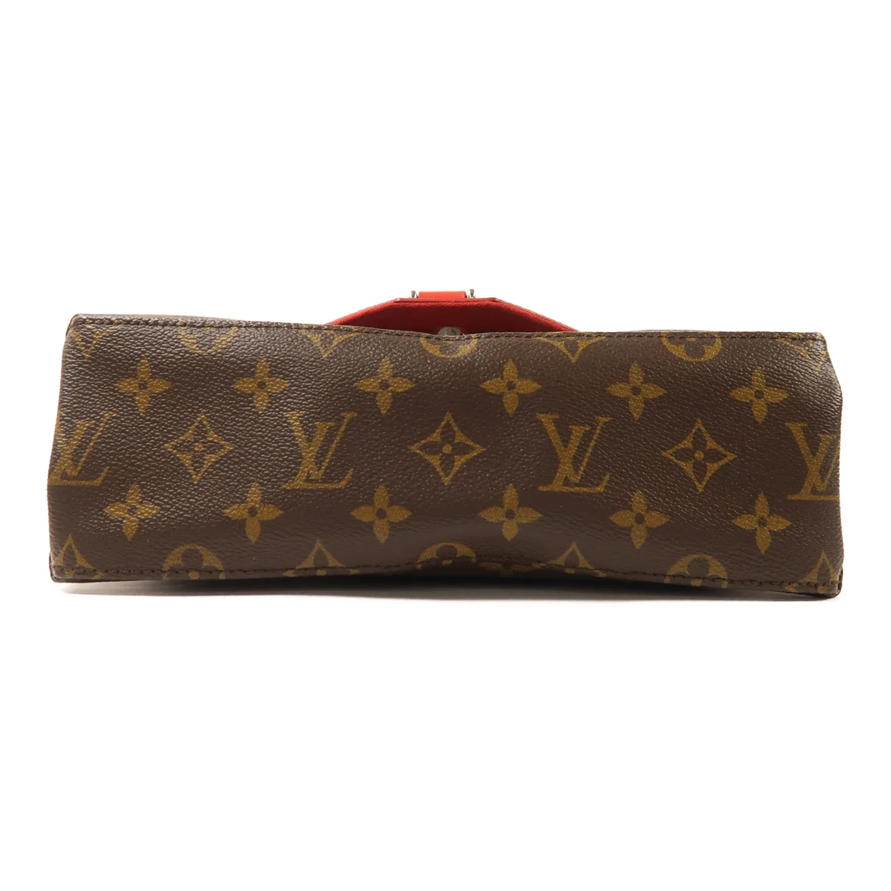 LOUIS VUITTON Saint Michel M44031 Shoulder Bag Coated Canvas 棕色 / 紅色 / Red/Brown Coated Canvas Rank A - Thumbnail 4