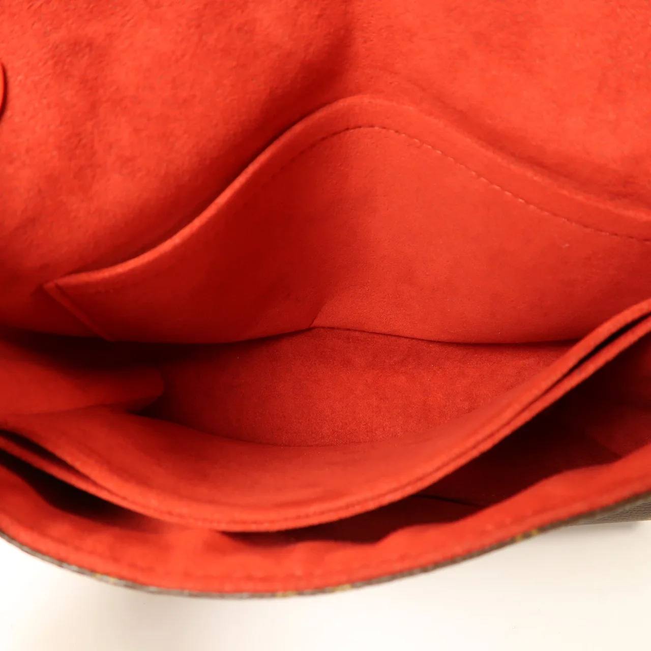 LOUIS VUITTON Saint Michel M44031 Shoulder Bag Coated Canvas 棕色 / 紅色 / Red/Brown Coated Canvas Rank A - Thumbnail 5