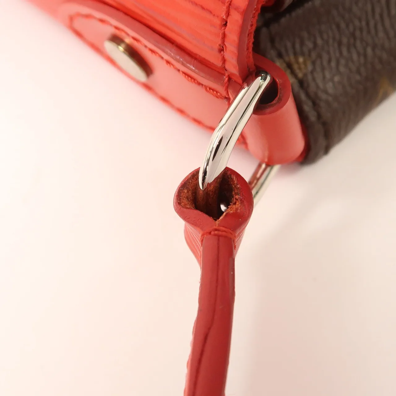 LOUIS VUITTON Saint Michel M44031 Shoulder Bag Coated Canvas 棕色 / 紅色 / Red/Brown Coated Canvas Rank A - Thumbnail 20