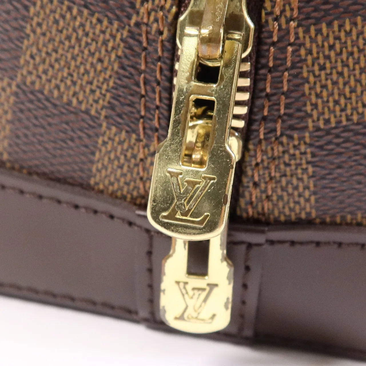 LOUIS VUITTON Alma N51131 Handbag Coated Canvas 棕色 / Brown Coated Canvas Rank A - Thumbnail 7